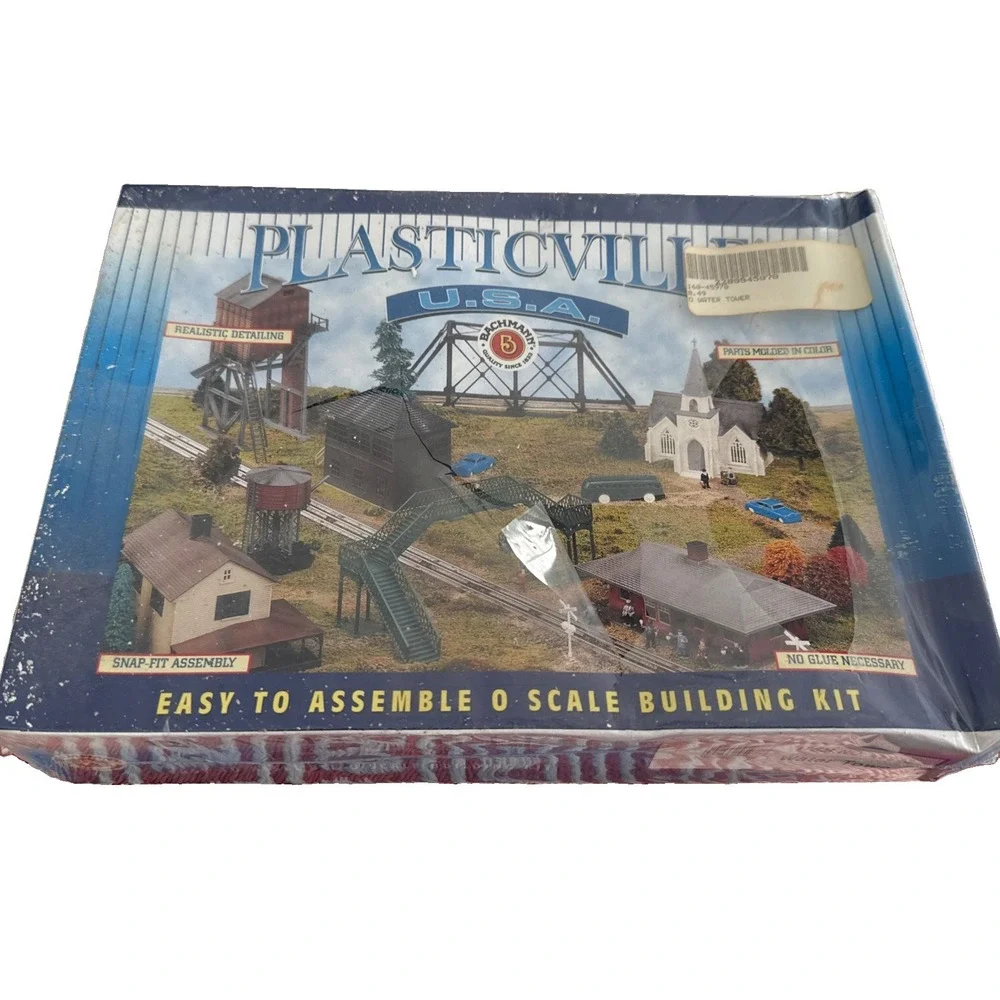Plasticville USA Bachman Water Tower Item # 45978 New In Factory Sealed Box
